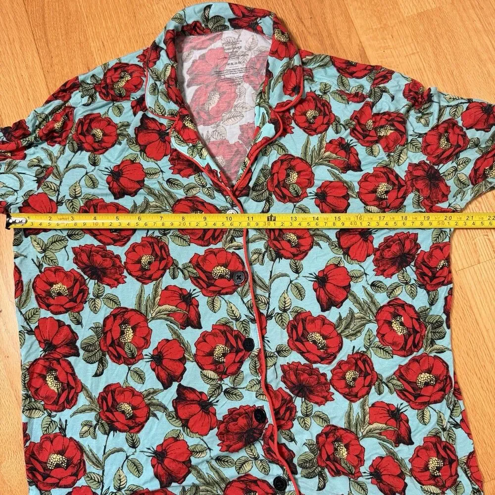 Posh Peanut x Alice + Olivia Pajama Set $116 Beach Bliss M Bamboo Pockets Cozy